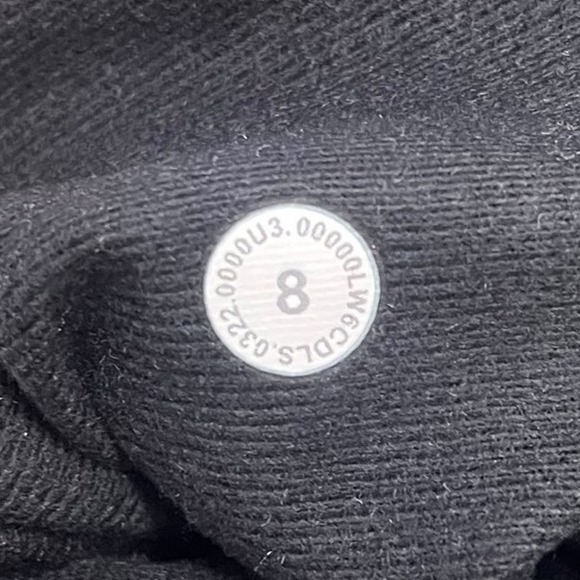 Lululemon‎ Athletica Black Lounge Pants Womens Size 8 Drawstring Wide Leg - Picture 5 of 5